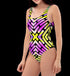 Neon Scoop One-Piece Swimsuit